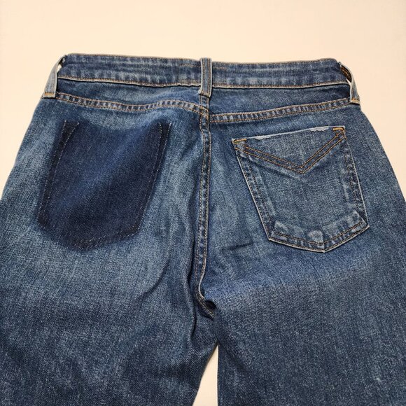 Derek Lam 10 Crosby Patchwork Gia Mid Rise Cropped Flare Jeans - Picture 4 of 10